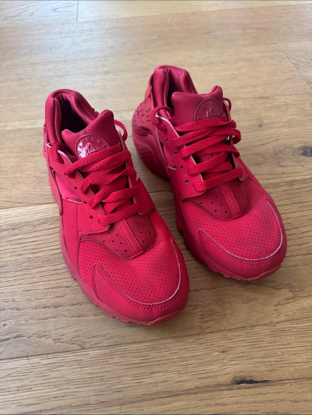 Nike Kids Red All‑Over Athletic Sneakers